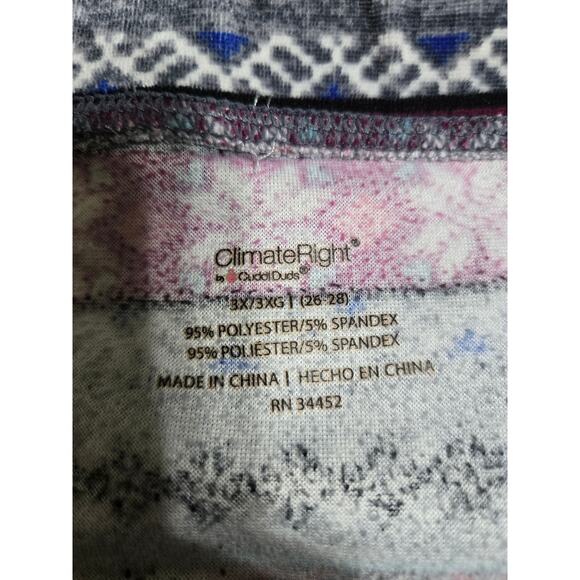 Climate rightby cuddl duds 3x 26/28 women's multicolored fleece pajama pants - Picture 5 of 10